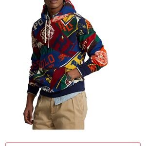Polo by Ralph Lauren Pennant-Print Fleece Hoodie